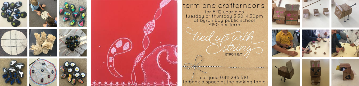 crafternoons - term 3 thursdays - tied up with string